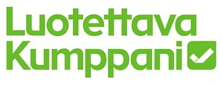 Luotettava kumppani -logo